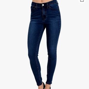Kan Can Women's High Rise Skinny Jeans KC6009